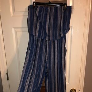 Strapless Cropped Jumpsuit